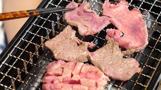 朝ごはん作ってみた『牛タンさばいて、焼肉』