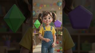 Learn Shapes Circle, Square, Triangle & More | Easy English Vocabulary #shorts #animation