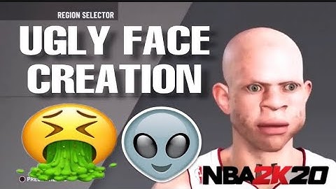 *NEW* UGLY FACE CREATION TUTORIAL IN NBA 2K20!👽🤢