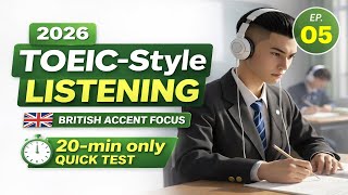 Learn British English with TOEIC #5 [2026] — Daily Listening Practice (with Answers)