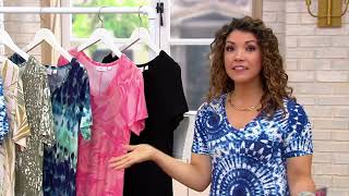 Belle by Kim Gravel Print or Solid V-Neck Maxi Dress on QVC