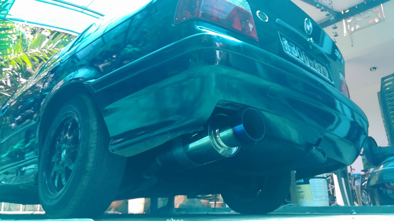 BMW E36 HKS Muffler Exhaust YouTube