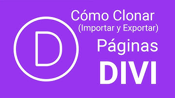 Cómo Clonar una Página (Exportar e Importar) en Divi