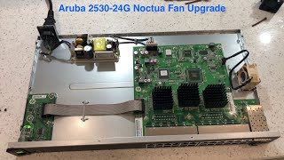 HP Aruba 2530-24G J9776A Network Switch Noctua Fan Upgrade