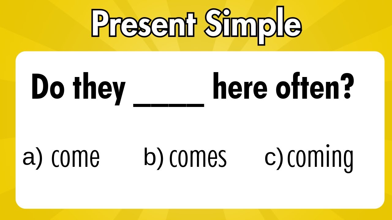 Present Simple | Grammar test