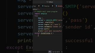 Python Project: Gmail Se Email Send Karna Sikho 💻📩#coding #python