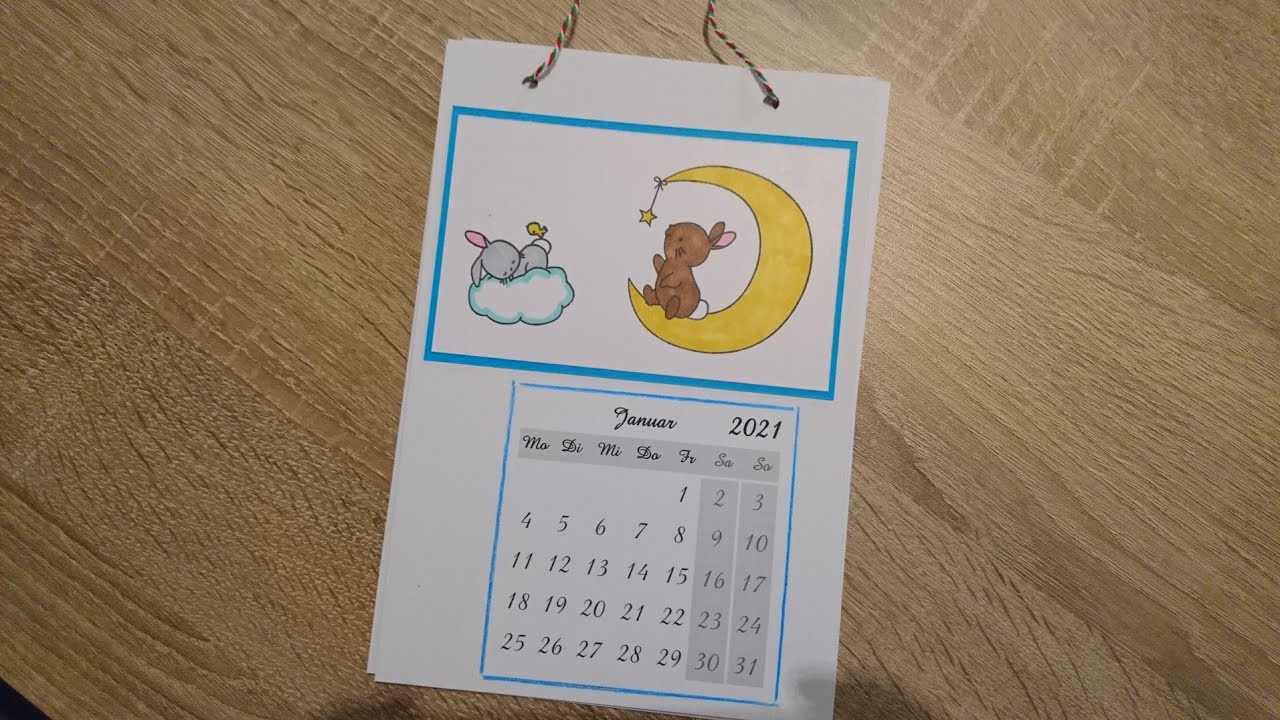 wir basteln einen jahreskalender