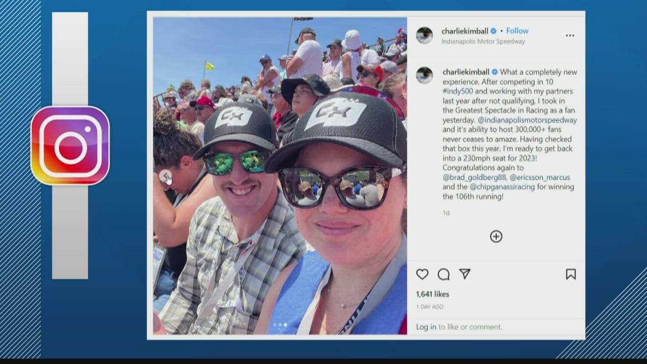 Charlie Kimball spends 500 in the stands