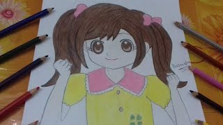 رسم( نسمة)  من انمى كوكوتاما  How to draw Nasma