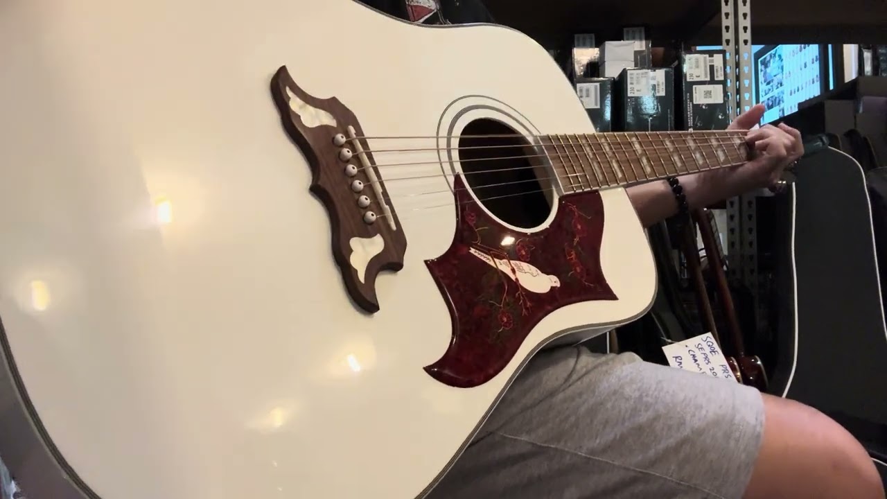Epiphone Dove Pro Solid Top Acoustic Electric Guitar - Alpine