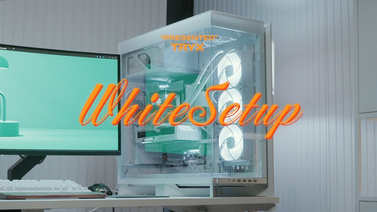 Building the Ultimate White Gaming Setup | TRYX Case & AIO Showcase