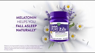 New ZzzQuil Pure Zzzs - Melatonin Gummies Helps You Fall Asleep Naturally