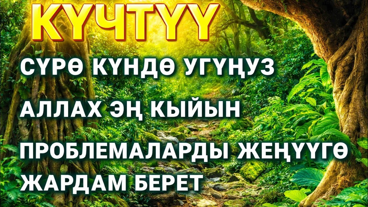 Бактыга тартуучу: Ырыскыны чакыруу үчүн бул аятты кыскача ойнотуңуз