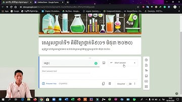 [ភាគទី០១] របៀបបង្កើតសំណួរតេស្ដតាមអនឡាញ Google Form