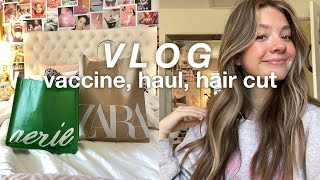 days in my life 💘  gettin vaccinated, new hair, collective spring haul
