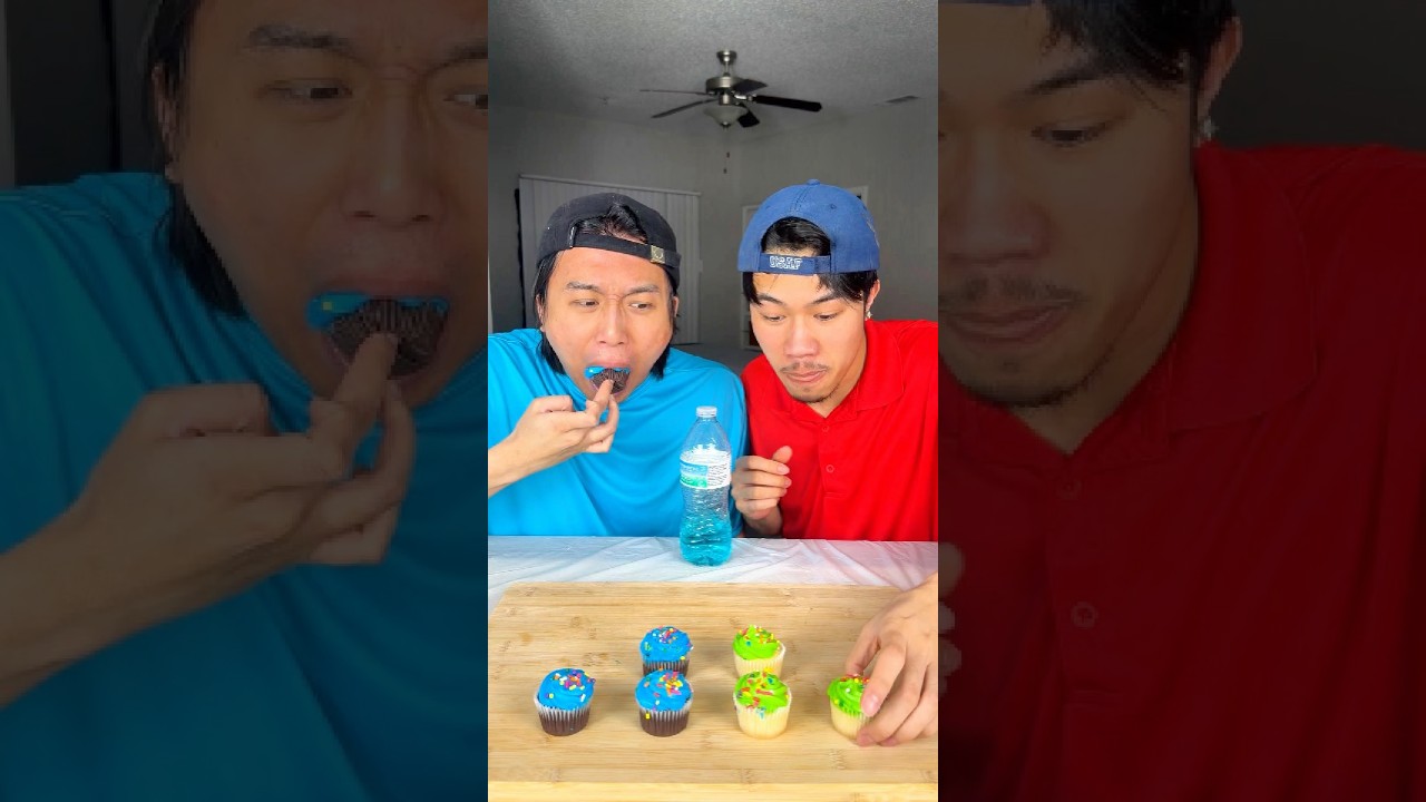 Water Bottle Flip For Cupcake 🧁 😋