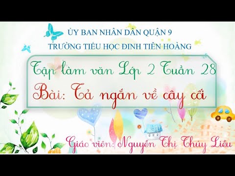 Video TẬP LÀM VĂN LỚP 2 - TUẦN 28 - BÀI: TẢ NGẮN VỀ CÂY CỐI - youtube