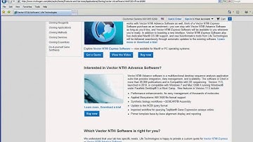Vector NTI® Tutorial Purchasing a Static License