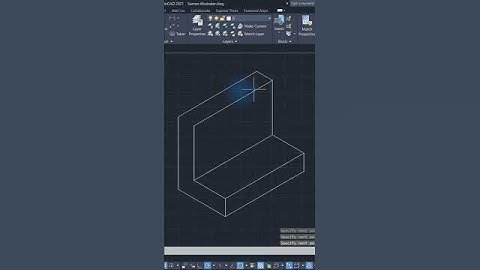 AutoCAD Isometric Drawing Exercise 2s