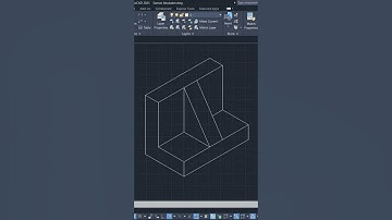 AutoCAD Isometric Drawing Exercise 2s