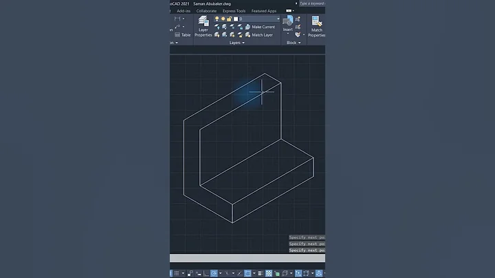 AutoCAD Isometric Drawing Exercise 2s
