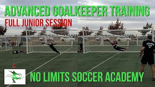 Soccer Goalkeeper Training:  ADVANCED JUNIOR SESSION