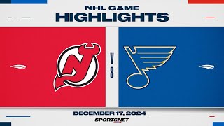 NHL Highlights | Devils vs. Blues - December 17, 2024