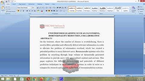 UNSUPERVISED LEARNING SUCH AS CLUSTERING, DIMENSIONALITY REDUCTION, COLLABORATIVE PYTHONPROJECT 2020