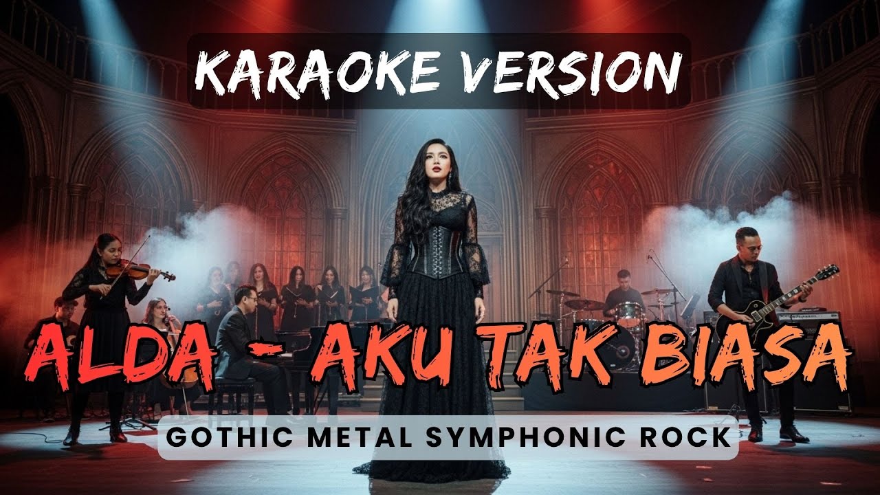 KARAOKE 🎤 Alda Aku Tak Biasa | Gothic Metal Symphonic Rock Cover🔥