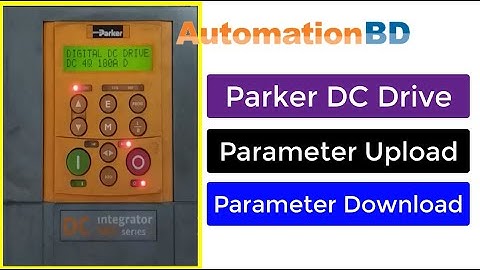 Parker DC Drive program upload and download