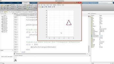 Matlab: Animación Rotación Triangulo Fuera del Origen