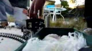 Ruby live steam loco in reverse