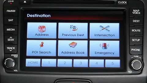 Searching for a destination by previous destination using your Kia