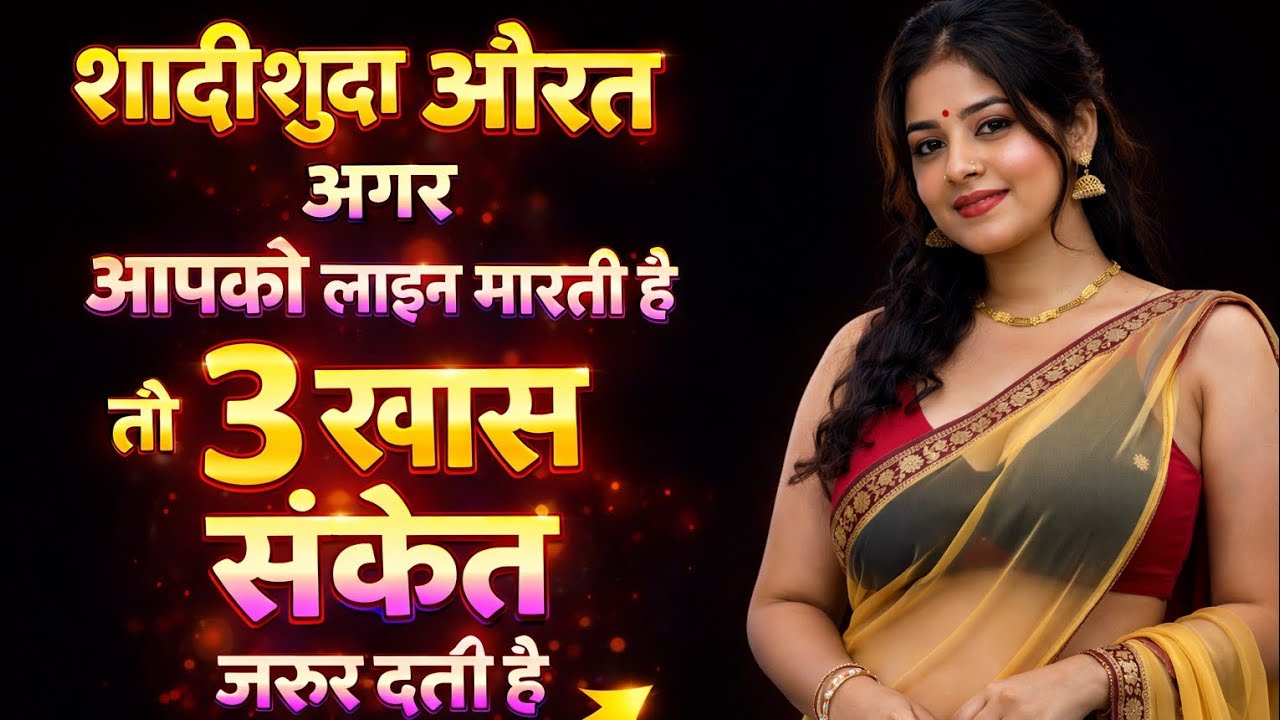 शादीशुदा औरत अगर आपको लाइन मारती है तो ये 3 गुप्त संकेत जरूर देती है | Female Psychology Love Facts 