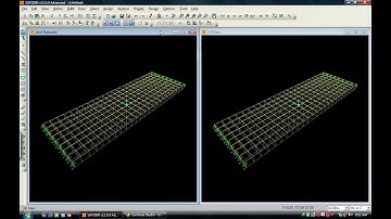Bridge deck analysis through the use of grillage models SAP 2000