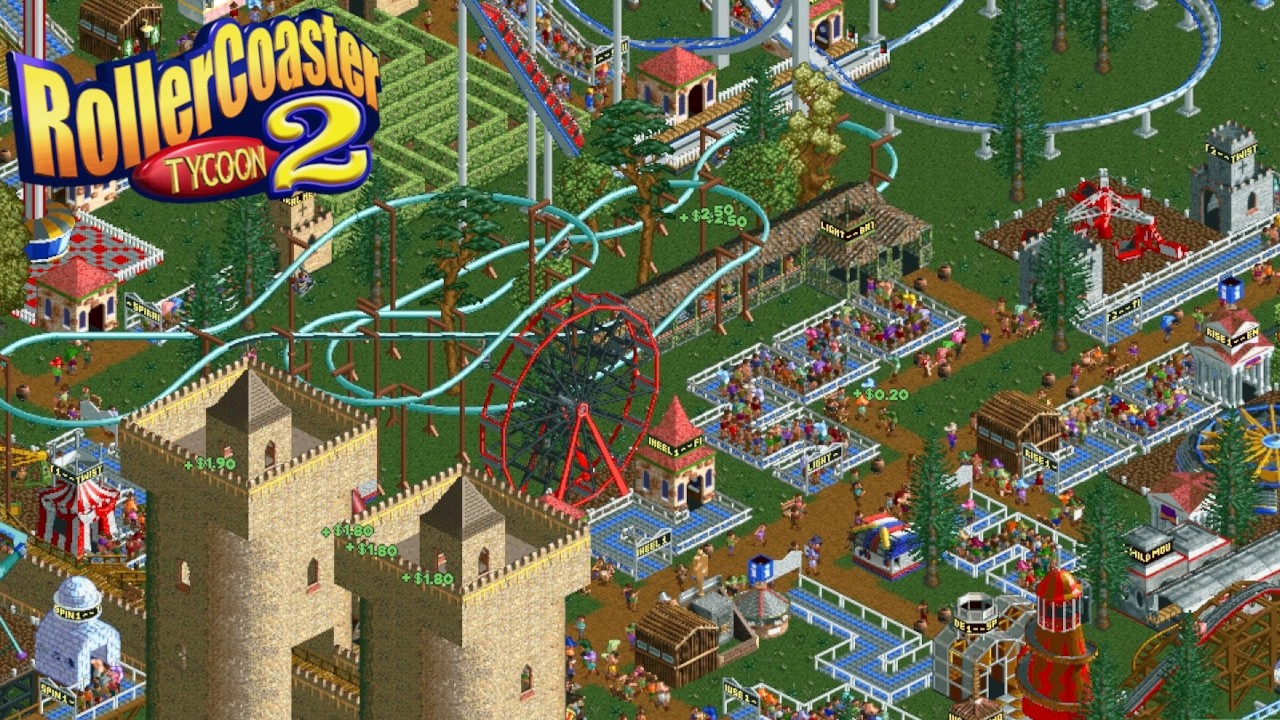 CRAZY CASTLE | RCT2 - Part 2 - YouTube