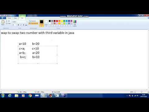 swapping two number using third variable - YouTube