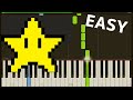 スーパーマリオブラザーズ・無敵スターbgm  /Star Theme・簡単ピアノpiano・ Super Mario Brothers: ・Tutorial・ゆっくり