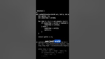 Split Array Largest Sum | Binary Search on Answer | Leetcode 410