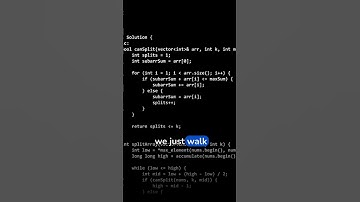 Split Array Largest Sum | Binary Search on Answer | Leetcode 410