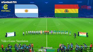 Argentina vs Bolivia | International Friendly Match Simulation & Prediction | eFootball PES screenshot 3