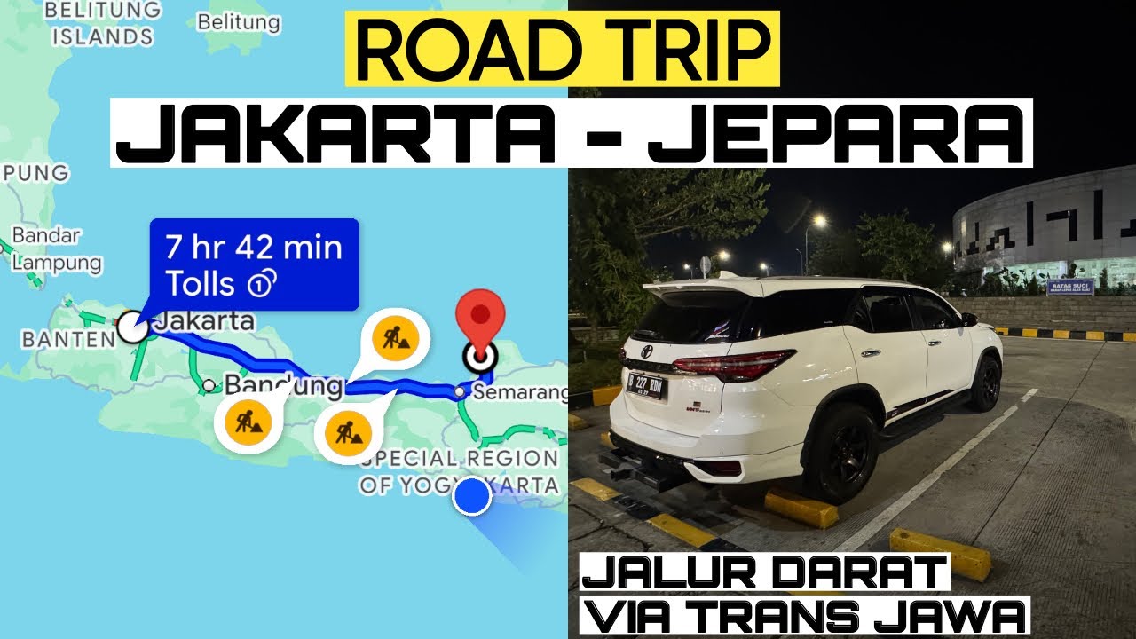 Road Trip Jakarta - Jepara Naik Mobil , MENGUKUR JARAK VIA JALAN TOL TRANS JAWA ‼️