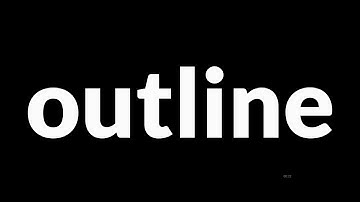 Outline Meaning In Urdu | Outline Meaning | Outline Ka Matlab Kya Hota Hai | Outline Urdu Me
