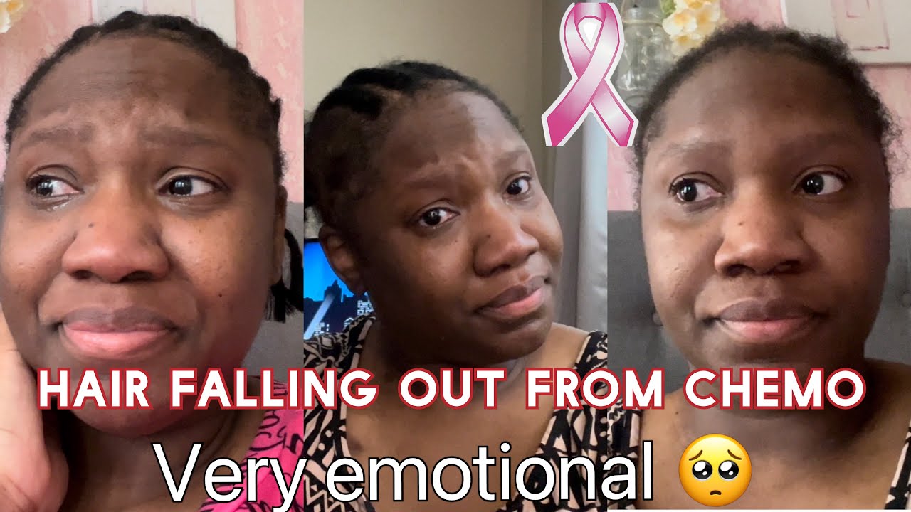 Hair falling out due to chemotherapy| Breast Cancer Vlogtober💕 - YouTube