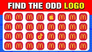 100 puzzles for GENIUS | Find the ODD Logo Out - How Good Are Your Eyes?