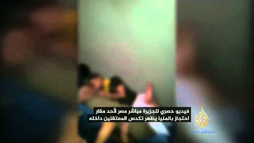 فيديو حصري لأحد مقار الاحتجاز بالمنيا يوضح تكدس المعتقلين فيه