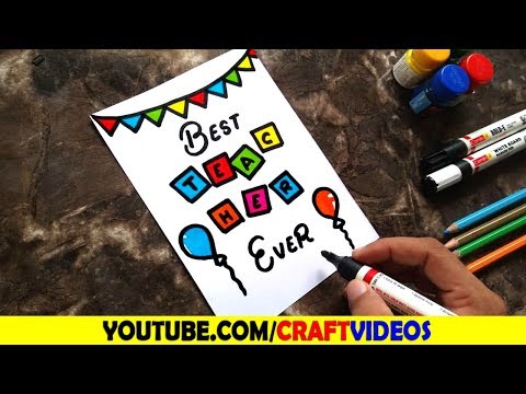HOW TO MAKE TEACHERS DAY CARD WITH PAPER