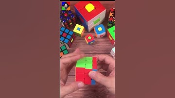 SIX DOTS PATTERN IN STICKERLESS MIRROR CUBE #shorts #rubikscube #shortvideo #viralshorts
