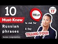 10+ USEFUL Phrases: How to Ask for Help 😲 and Say “Thank you!”🙏 in Russian | Russian Comprehensive