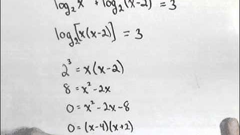 Solving a Log Equation with a Sum